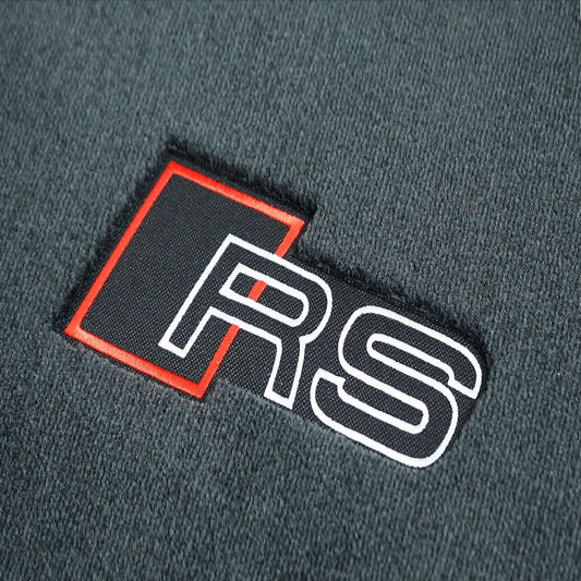 Premium Original Audi RS3 (8Y) textile floor mats premium velour floor mats black/red