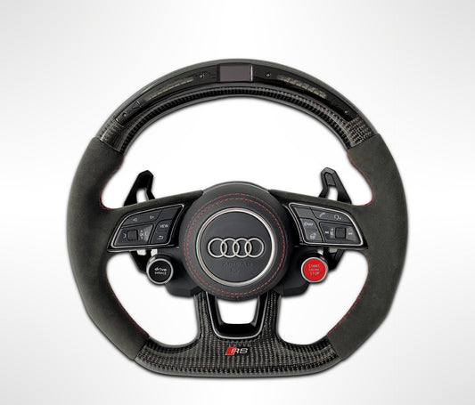 Audi A3 8V - A4 A5 B9 - Carbon Fiber Steering Wheel with Led & TTRS Buttons