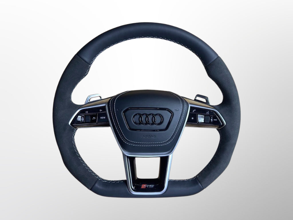 Carbon Fiber Steering Wheel for Audi A6 S6 RS6 A7 S7 RS7 C8