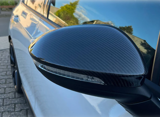 Carbon Fiber Side View Mirror Covers For Golf MK8